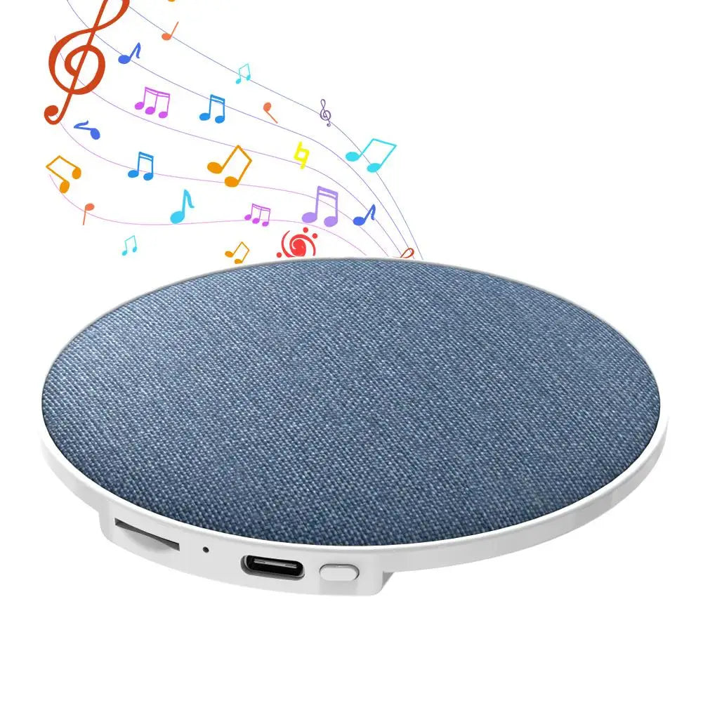 Bluetooth Pillow Speaker for Sleeping, Ultra-Thin Under Pillow Sound Machine with White Noise HiFi Stereo Audio Sleeping Aid