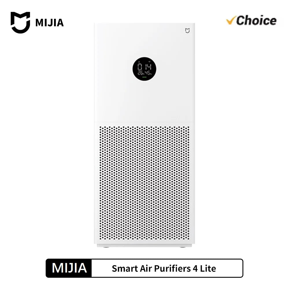 NEW MIJIA Smart Air Purifier 4 Lite LED Display Quadruple Purification Aldehyde Removal Home Air Ionizer 35.8dB(A) Low noise