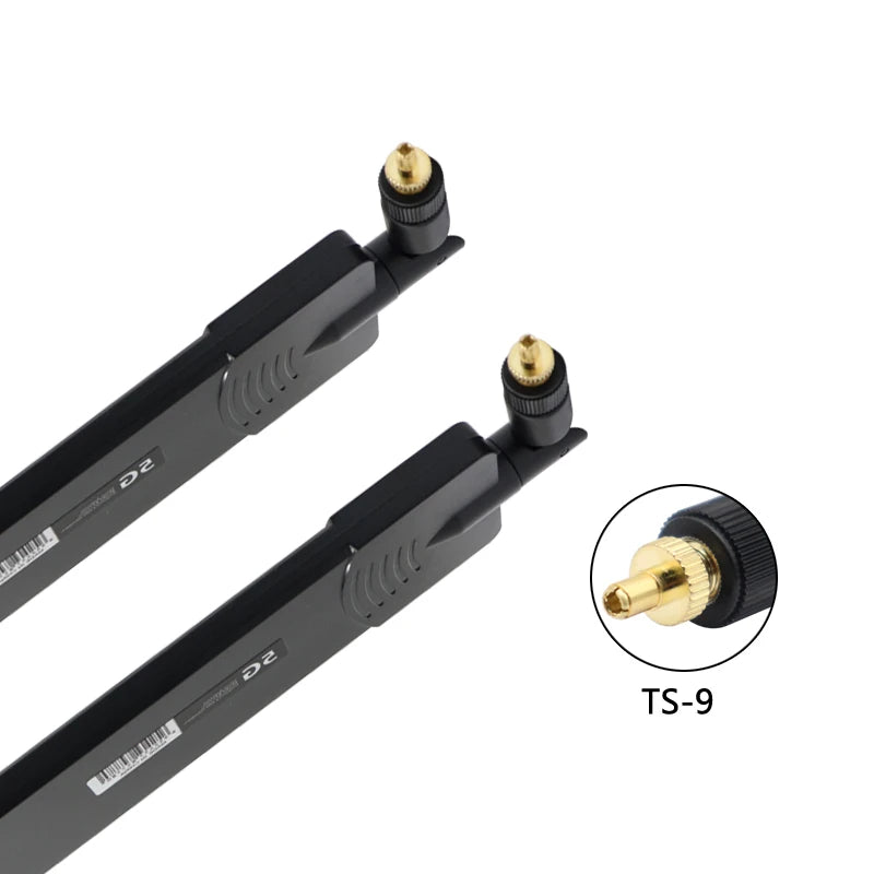 2-piece set, 5G 4G SMA external antenna, suitable for modems, routers, 40dBi folding signal amplifiers, wide range 600~6000Mhz