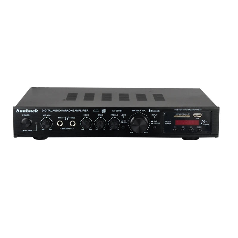 110/220V 2000W Bluetooth Power Amplifier Audio Subwoofers HiFi Stereo Surround Sound Digital Amplifiers For Home Karaoke theater