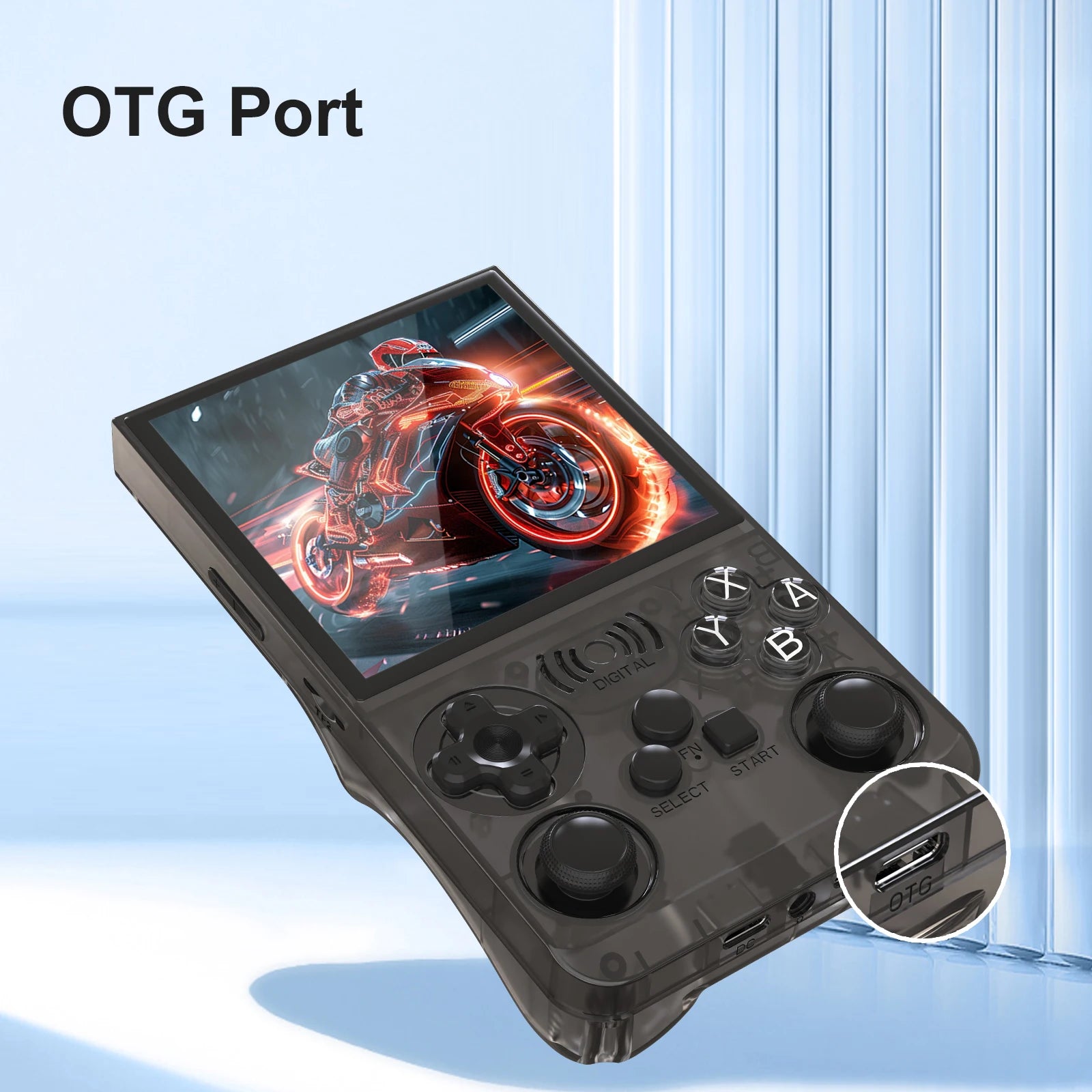 GAMINJA ANS13 Retro Handheld Video Game Console 15000+ Games Built-in Linux 4.0 Inch IPS Screen Portable Pocket Gaming Console