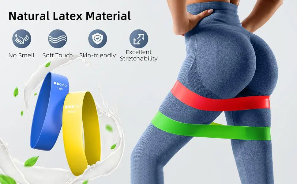 Different Resistance Bands Yoga Band Fitness Exercise Training Hip Tension Band Leg Squat Dance Elastic Loop Stretch Band