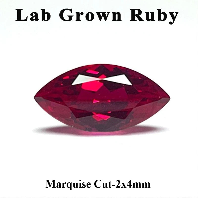Top Lab Grown Ruby Oval Cut Pigeon Blood Red VVS1 Gemstone For Charms DIY Jewelry Making Selectable Certificate