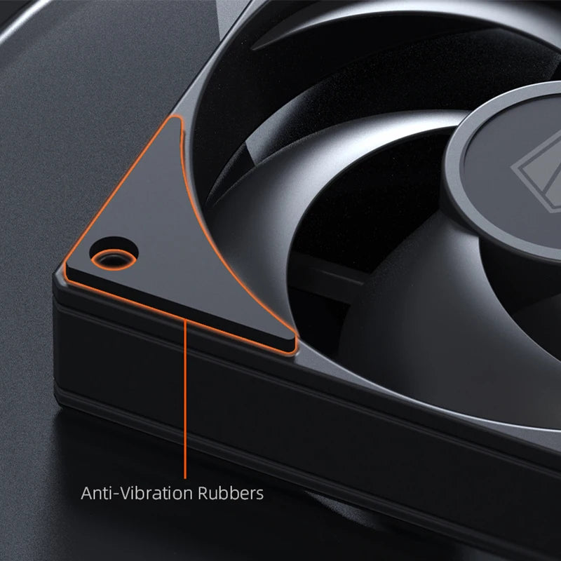 ID-COOLING AS-120-K 120mm High Performance Computer Cooling Fans,Fan Speeds：300- 2000 RPM,Hydraulic Bearing Quiet Long lifespan
