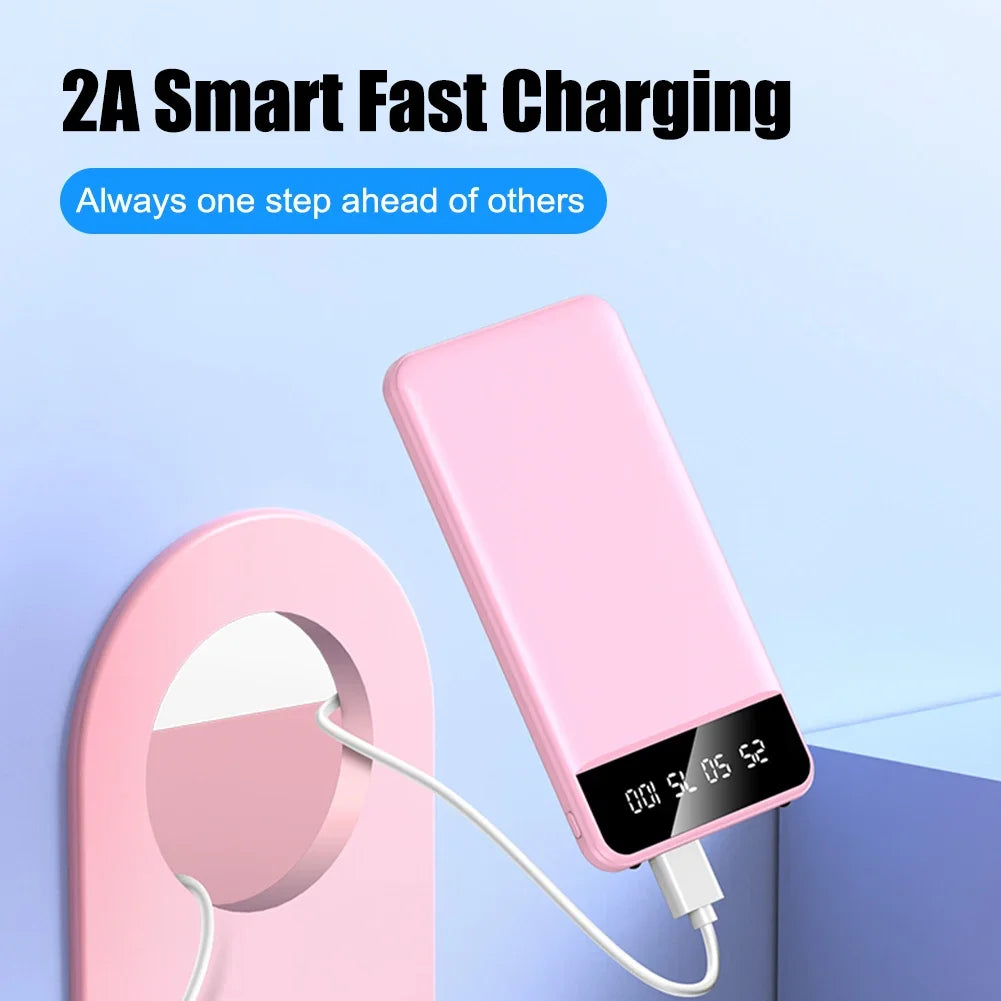 50000mAh Portable Power Bank Charging Intelligence Digital Display External Battery Pack Dual USB For Fast Heating Vest Jacket
