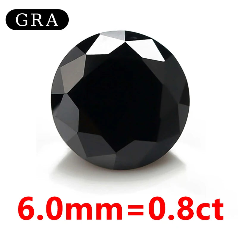 DJMAX Factory Direct Sales Moissanite Loose Stone D Color Moissanita Gemstone Lab Grown Diamond Certified Black Moissanite Stone