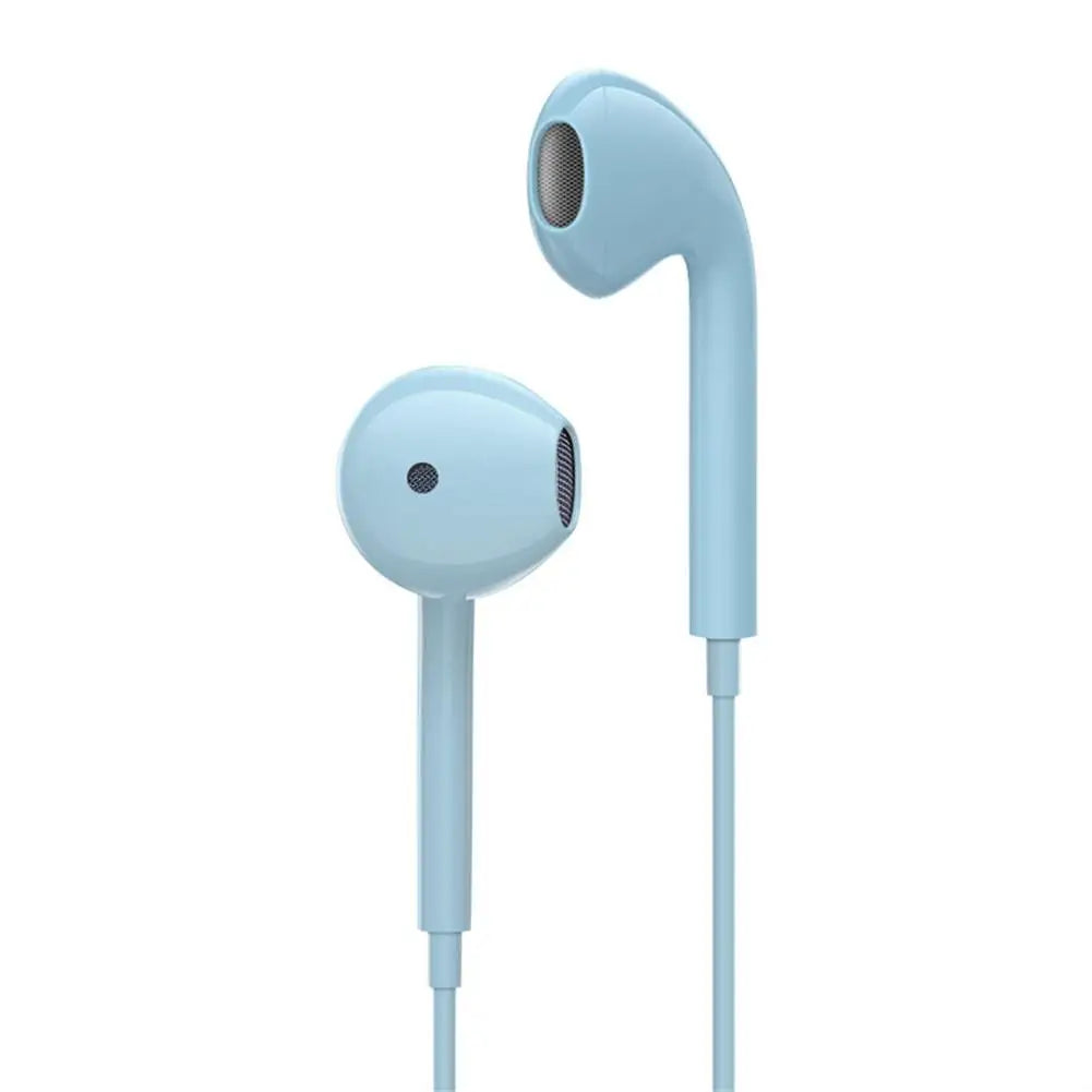 Universal 3.5mm Wired Headphones With Microphone Hands-free Calls Subwoofer Music Earplugs Ergonomic Comfortable 3.5mm Earphones