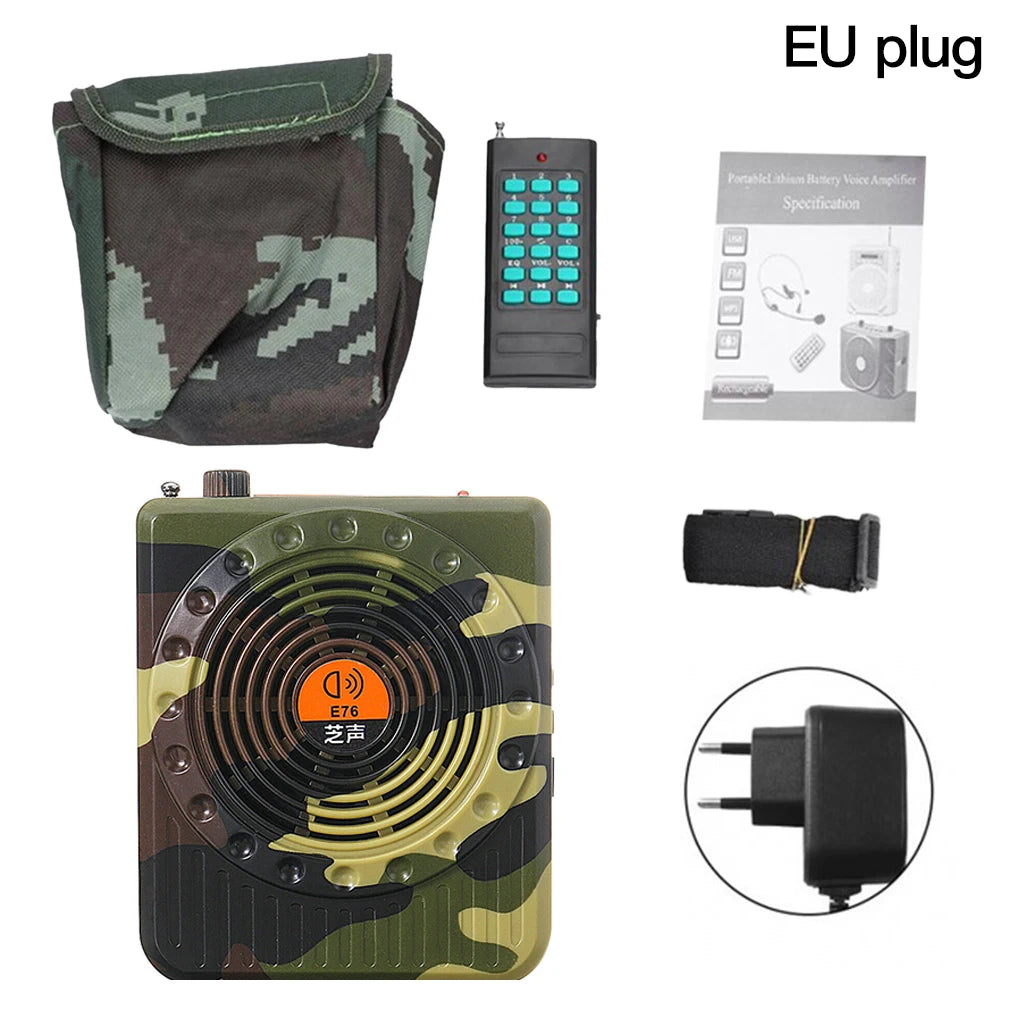 Rechargeable Remote Control Amplifier Professional Small Sound Amplifiers Bait Call Speaker Hunting Tool Sound Amplifier