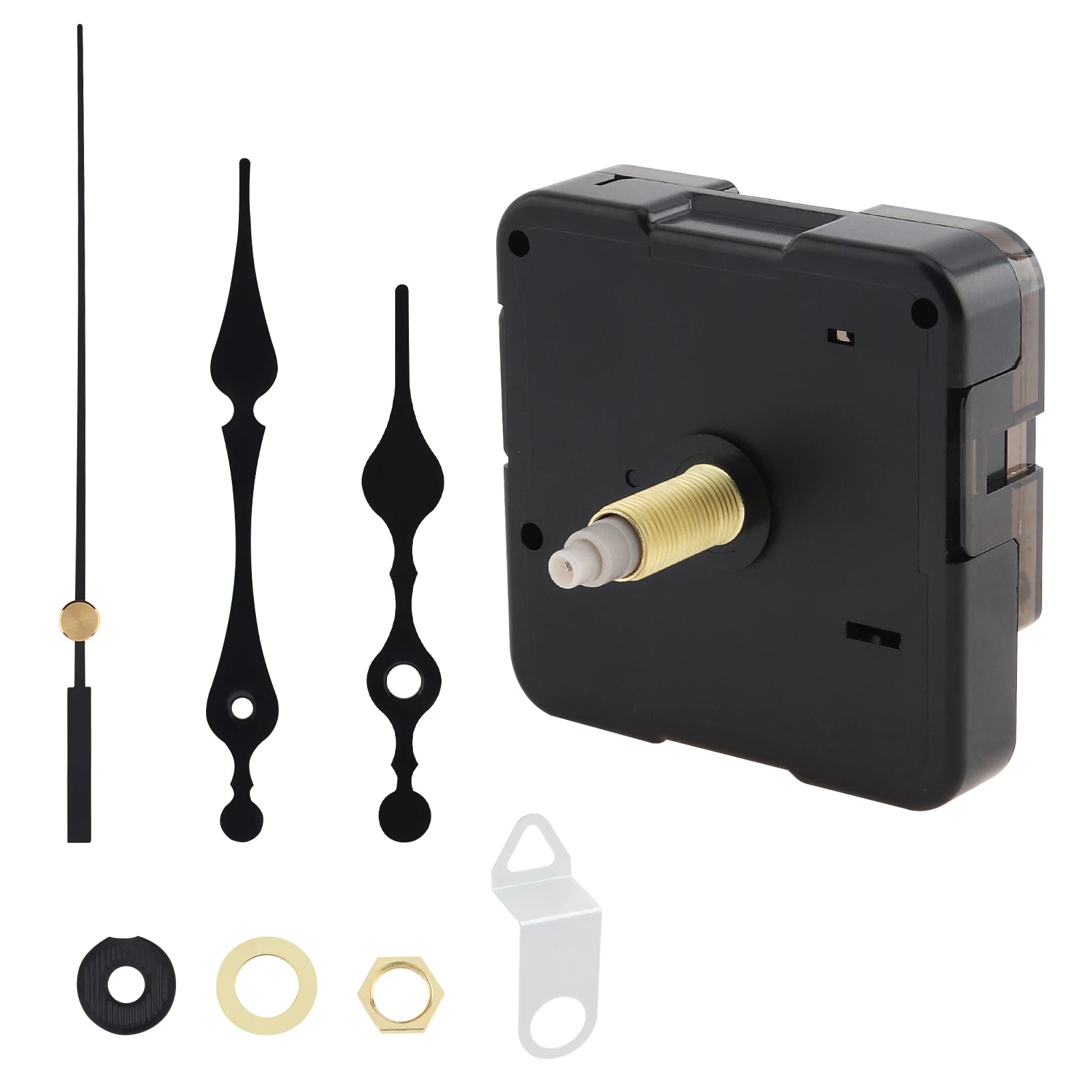 Quartz Battery Operated Silent Wall Clock Movement Mechanisms for DIY / Repair, Clock Parts Replacement
