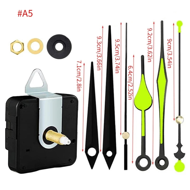 High Accuracy Clock Movement Mechanism DIY Clock Repair Tool Set with Noiseless Movement Clock Hands Wall Repair Tools 87HA