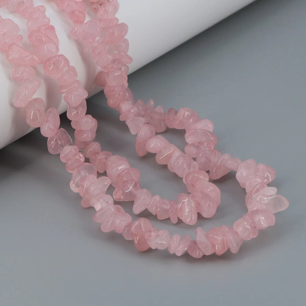 3-5mm/5-8mm Natural Garnet Amethyst Aquamarine Beads Irregular Freeform Chip Gravel Shape Stone Bead DIY Jewelry Making Bracelet