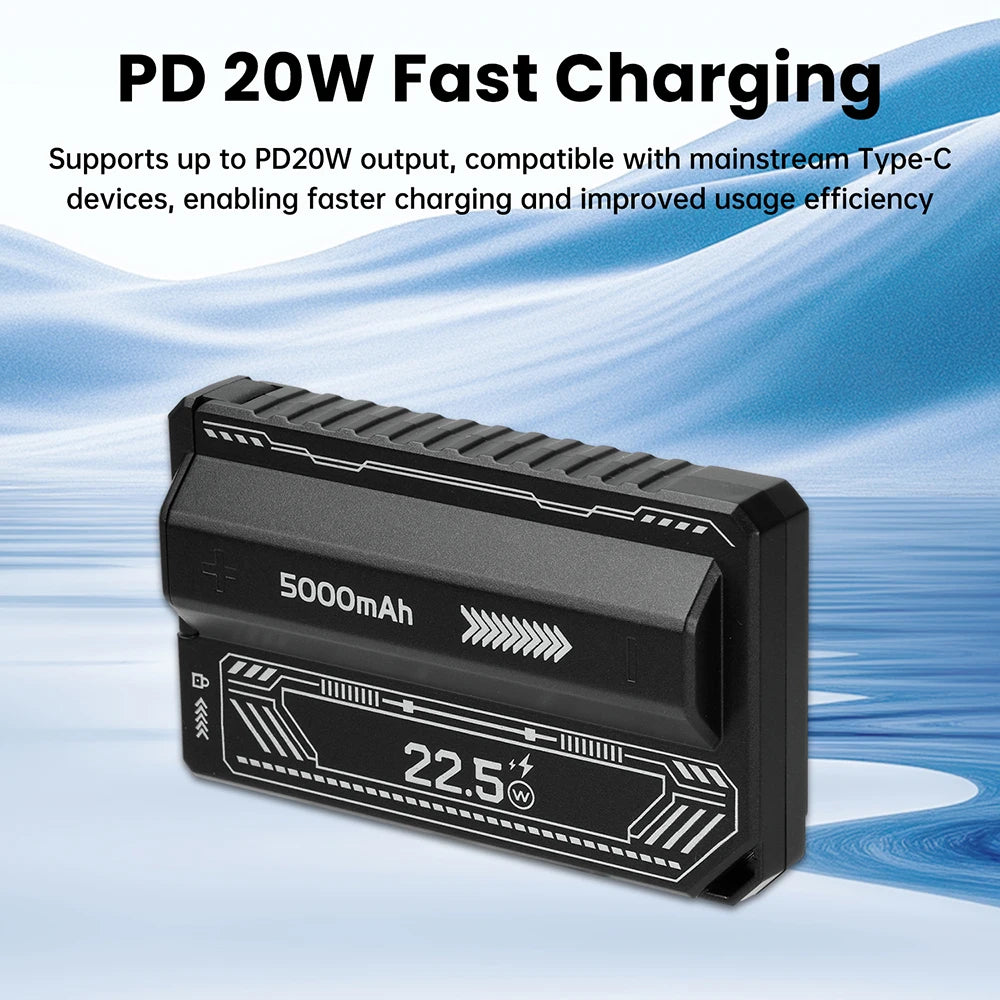 21700 Power Bank Case PD 20W Fast Charging Built In Cable Detachable Power Bank DIY Battery Case (Without Battery)