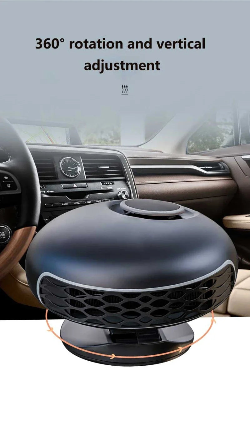 12v/24v Car Heater Heating Cooling Dual-purpose Low Power 360°rotation Defrost Defogger Fast Heating Foldable Stand 2026