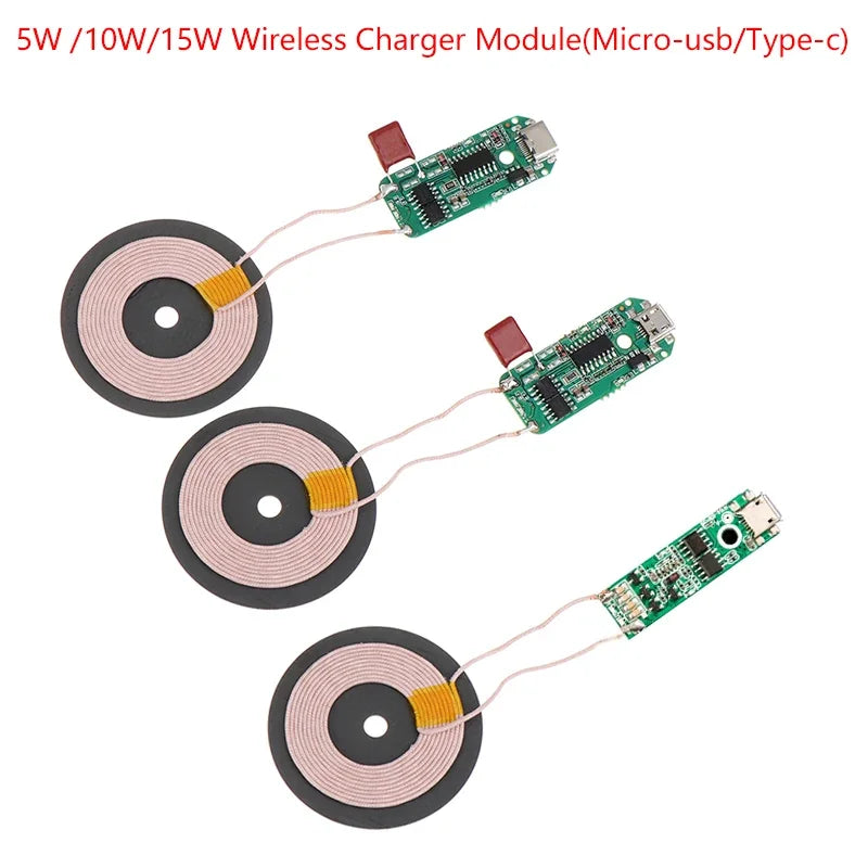 5W/10W/15W Wireless Power Supply Module Wireless Charger Module Transmitter Receiver Terminal Circuit Board Module for DIY Phone