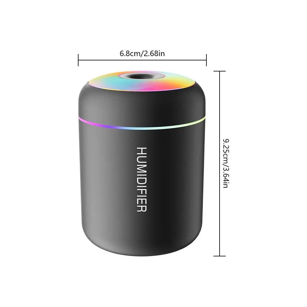 180ML Mini Air Humidifier USB Electric Aroma Diffuser Essential Oil Purifier Aromatherapy Mist Maker Lights For Car Home Bedroom