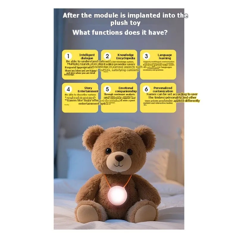 HJ-Smart For Kids-Early Education Chip-AI Voice Assistant Module Featuring Voice Interaction Functionality