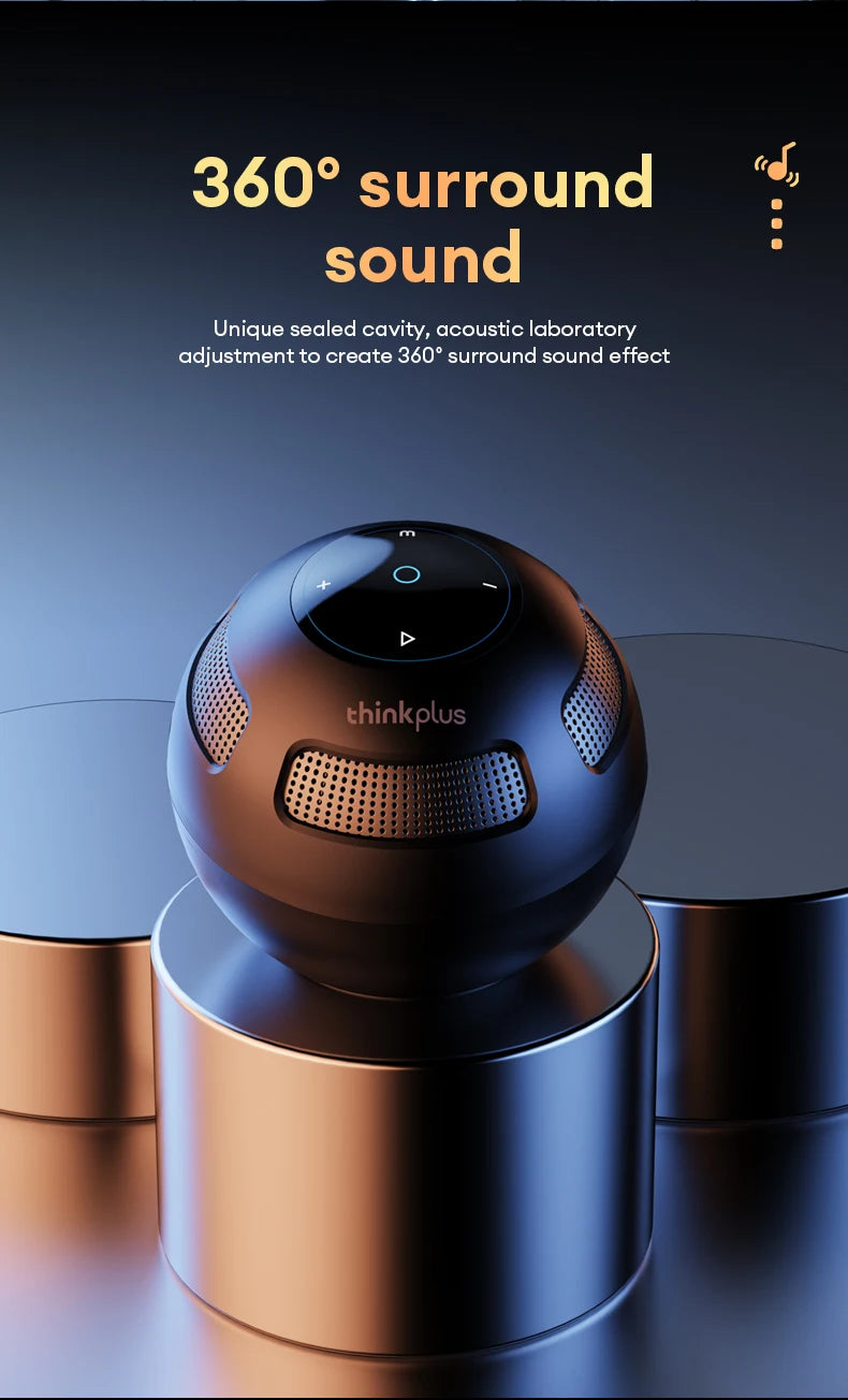 Lenovo TS5 Speakers Wireless Bluetooth 5.3 Outdoor Loudspeaker Loudspeaker Portable Subwoofer Surround Sound Player Home Theater