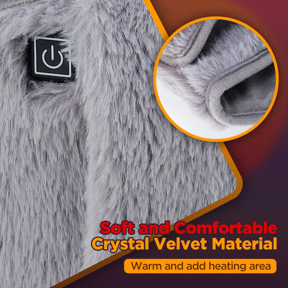 Electric Heating Belt Hand Warmer Winter Heater Waist Warmers Hot Compress Abdominal Lumbar Uterus Warming Pad USB Charging