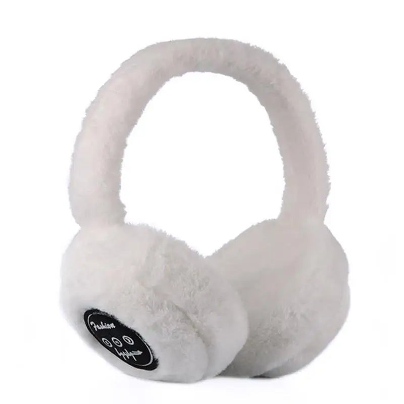 Winter Outdoor Plush Earmuffs Bluetooth Wireless Cute Warm Fur Headphones Earphones Solid Color Stereo Wireless Headset