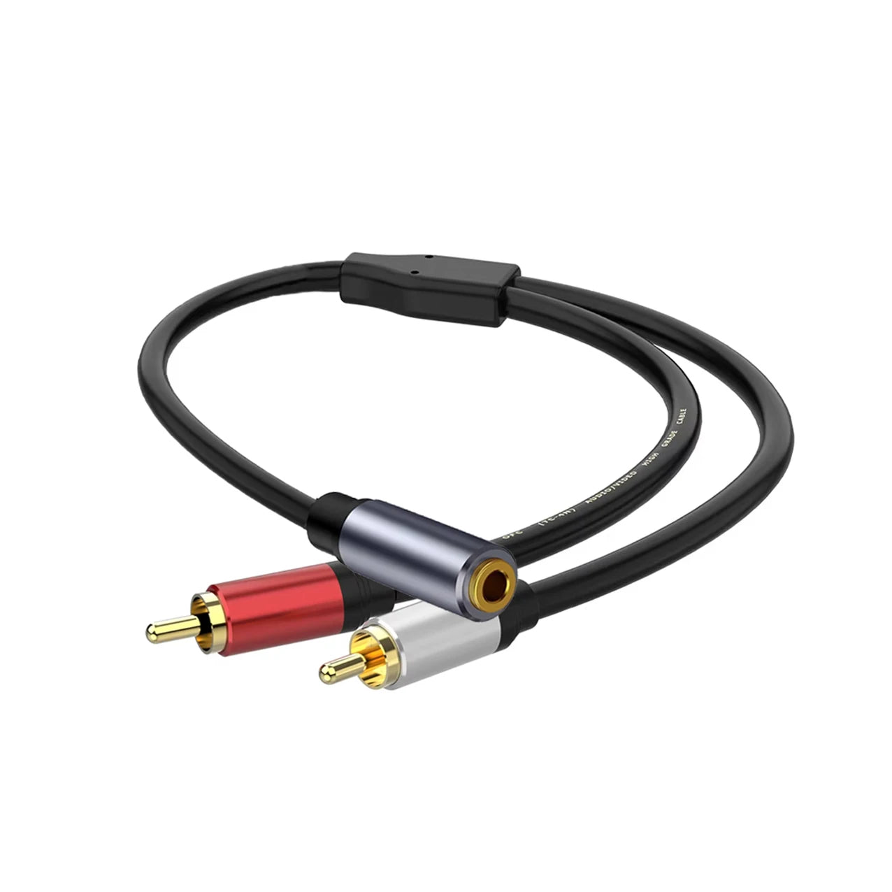 Stereo 3.5mm to Dual RCA Y Splitter Cable 2RCA To 3.5 mm Jack Audio Adapter for Computer Phone Amplifier Speaker Home Theater