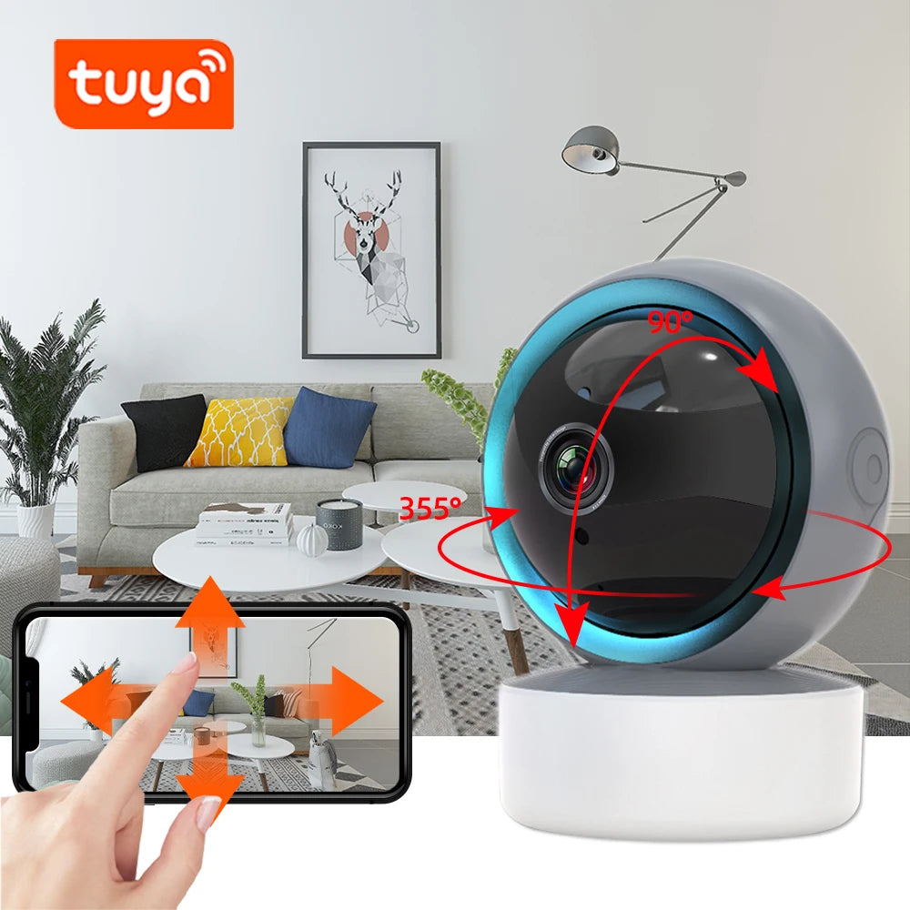 Tuya Smart Life Home Security Camera System Wireless 5MP Wifi CCTV PTZ IP Video Surveillance Camera 2 Way Audio Baby Monitor 2K