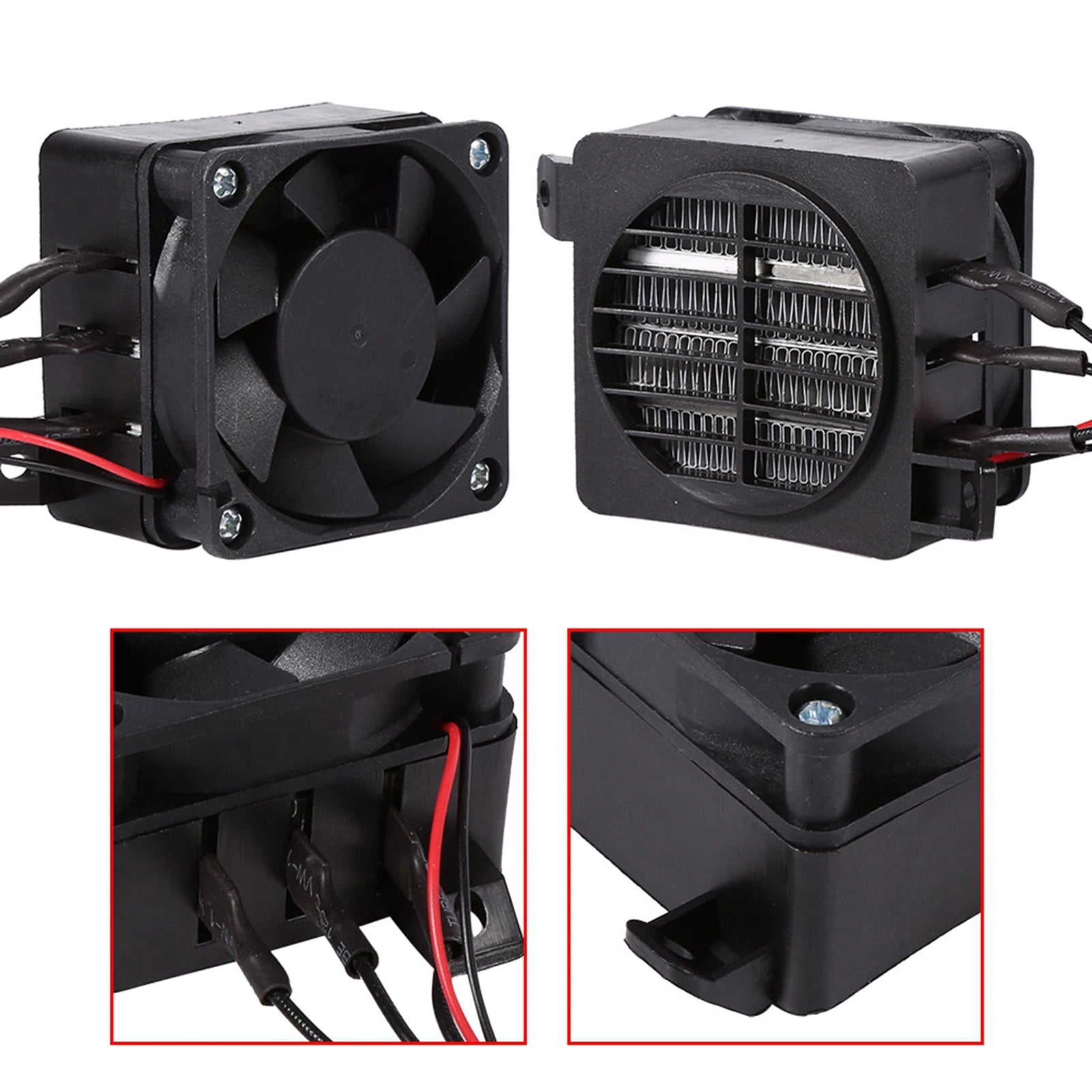 100W 12V Energy Saving PTC Car Fan Air Heater Constant Temperature Heating Element Heaters Air Heater Heater Air Heaters Heaters
