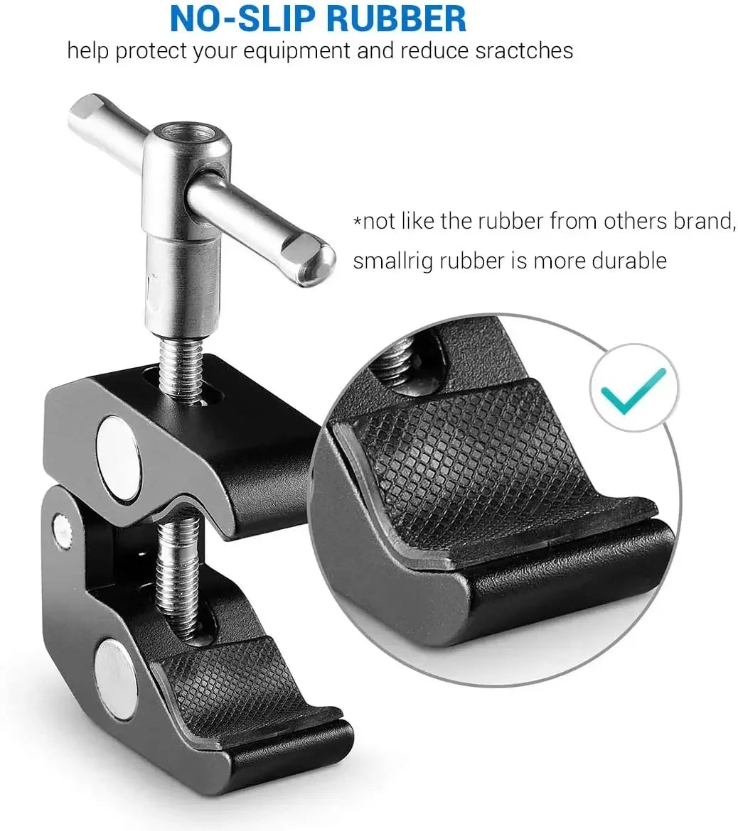 Crab Clamp Clip Multi Functional Anti Slip Adjustable Photography Equipment Accessories for Monitor LED Light Camera Bracket
