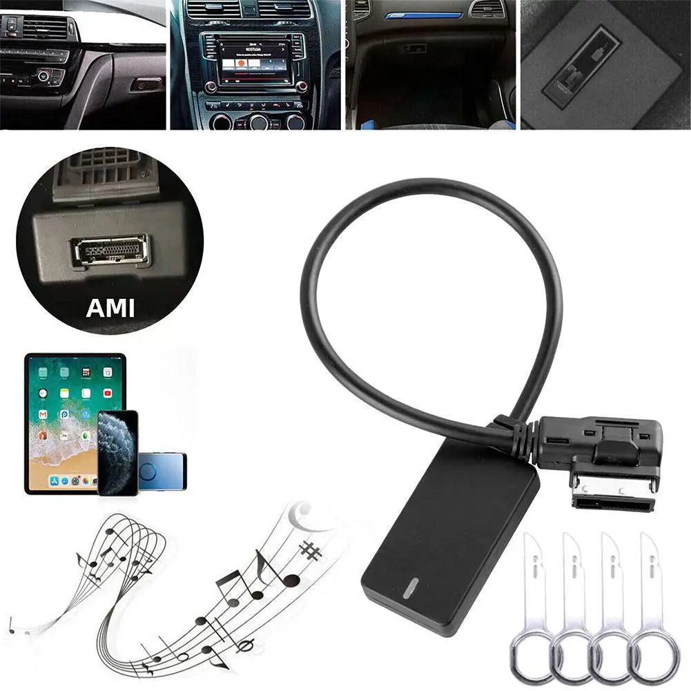 AMI MMI MDI Wireless Aux Bluetooth Adapter Cable Audio Music Auto Bluetooth For Audi A3 A4 B8 B6 Q5 A5 A7 R7 S5 Q7 A6L A8L A4L