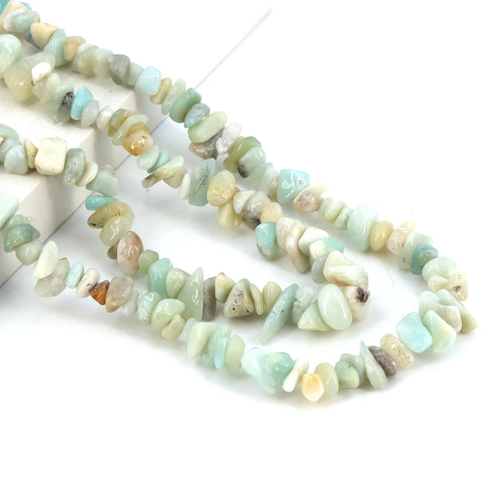 3-5mm/5-8mm Natural Garnet Amethyst Aquamarine Beads Irregular Freeform Chip Gravel Shape Stone Bead DIY Jewelry Making Bracelet