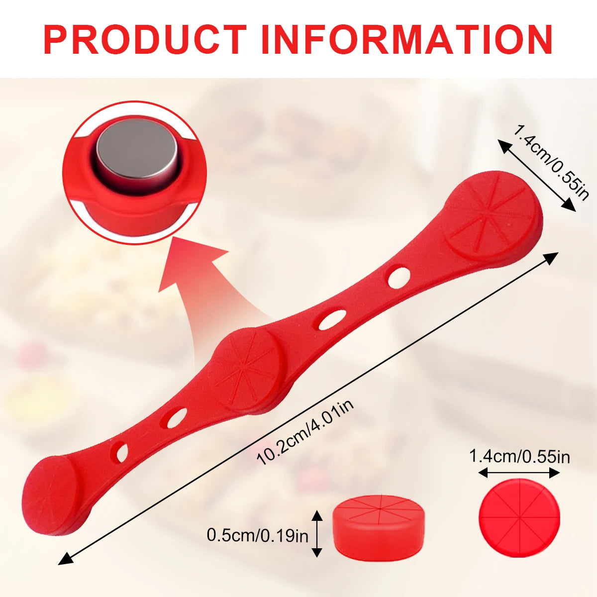 Air Fryer Magnet Silicone Buckle, Air Fryer Magnetic Silicone Clips, Parchment paper used to control the air fryer can be reused