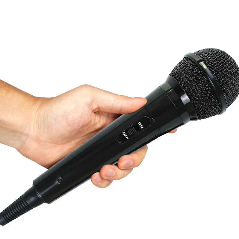 Portable 6.5mm Stereo Studio Mic KTV Karaoke Mini Microphone For Cell Phone Laptop PC Desktop Wired Uni-directional Handheld Mic