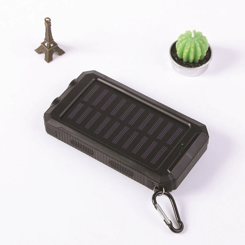 New Solar Power Bank 80000mAh Portable Charging Poverbank External Battery Charger Strong Light LDE Light for All Smartphones