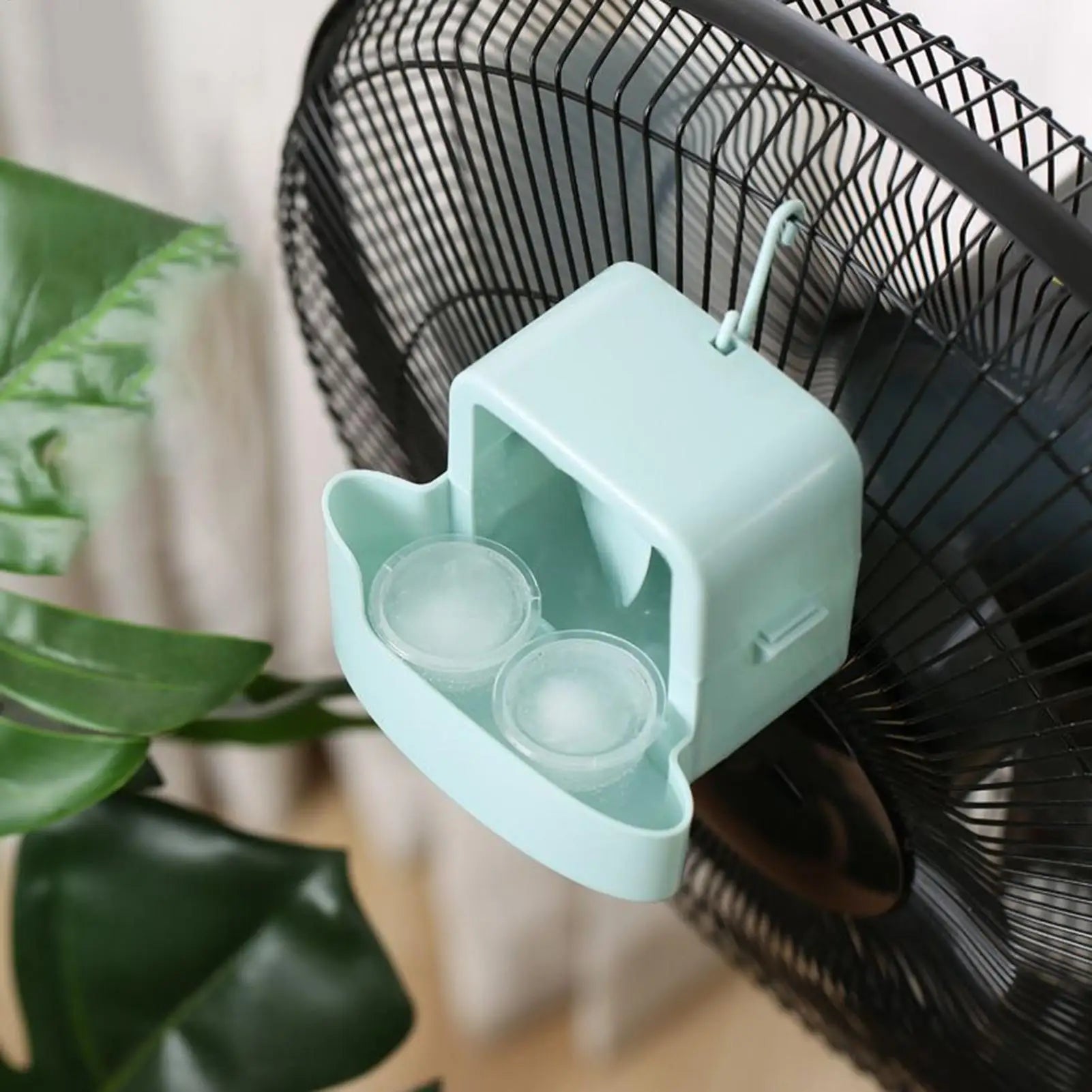 Electric Fan Hanging Cooling Tool with 4 Ice Cup Household Floor Fan Mist Cooling Adapter Hangable Ice Holder Cooler Accessories
