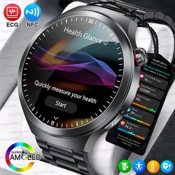 2026 New Sapphire Glass Health Trackr Uric Acid Blood Fat Smart Watch Blood Pressure ECG+PPG Clock Body Analysis Smartwatchs Men
