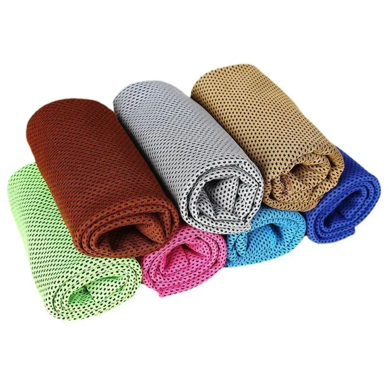 Cooling Towel for Sports - Quick-Dry Polyester Ice Towel for Outdoor & Labor Sweat-Wiping
