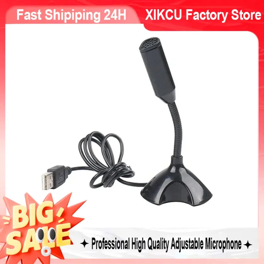 XIKCU Professional High Quality Adjustable Microphone For Laptop And Computer Studio Singing Gaming Streaming Mikrofon Stand Mic