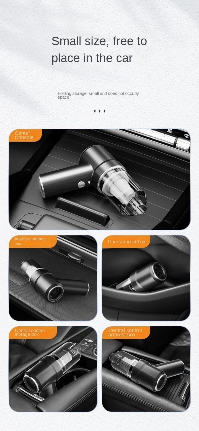 Combination Vacuum Cleaner USB Charging Car Household Vacuum Cleaner Small Car with Fully Automatic High Power Powerful Cleaning