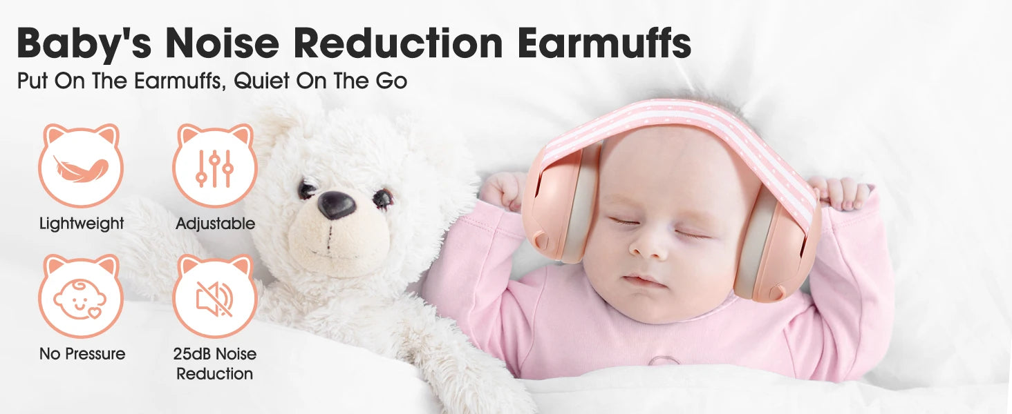 Ear Protection Earmuffs for Newborns