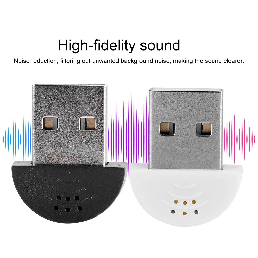 Portable USB Mini Studio Speech Microphone Noise Cancelling Plug Play Recording Audio MIC Adapter for Podcast Streaming Computer