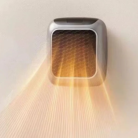 Portable Electric Heater with Adjustable Thermostat 800W Fast Heating Fans for Home Bathroom Office Wall Mounted Electric Heater