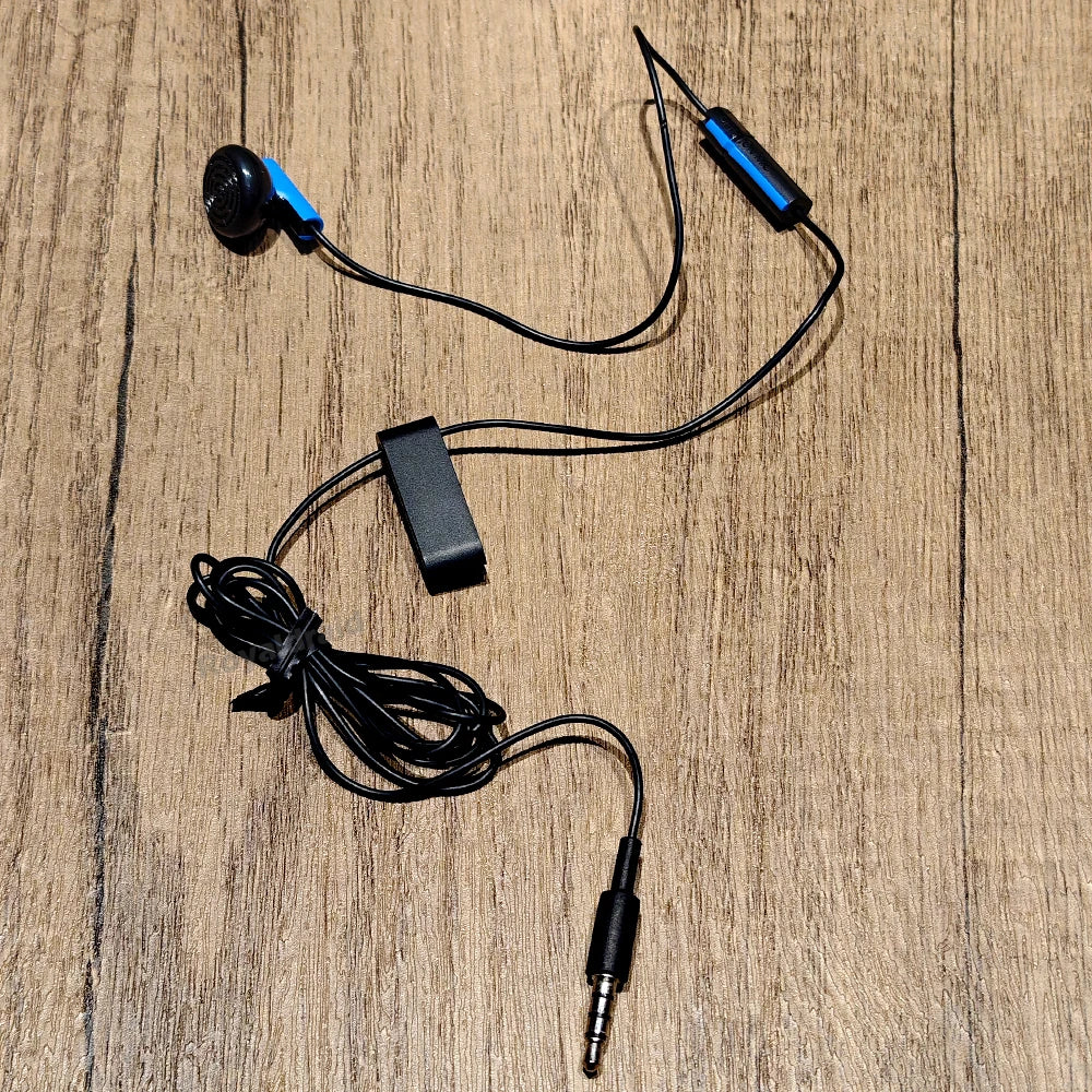 1PCS Game Headset With Microphone Mono Chat Earbud Headset for PS4 Controller Earphone Gaming Headphone Black Blue