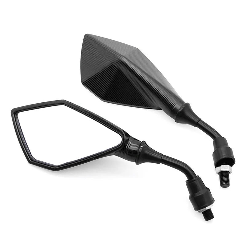 Motorcycle Mirrors Red M10 ABS Motorcycle Rearview Mirrors Scooter E-Bike ATV Dirt Bike Rear View Mirrors HD Side Mirror