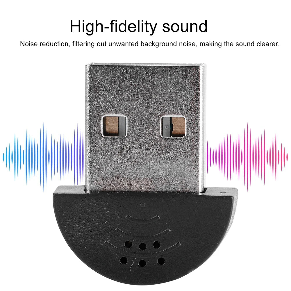 Portable USB Mini Studio Speech Microphone Noise Cancelling Plug Play Recording Audio MIC Adapter for Podcast Streaming Computer