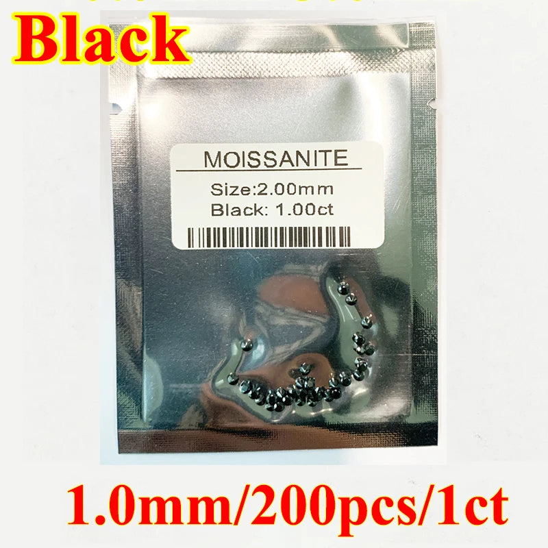 DJMAX Factory Direct Sales Moissanite Loose Stone D Color Moissanita Gemstone Lab Grown Diamond Certified Black Moissanite Stone
