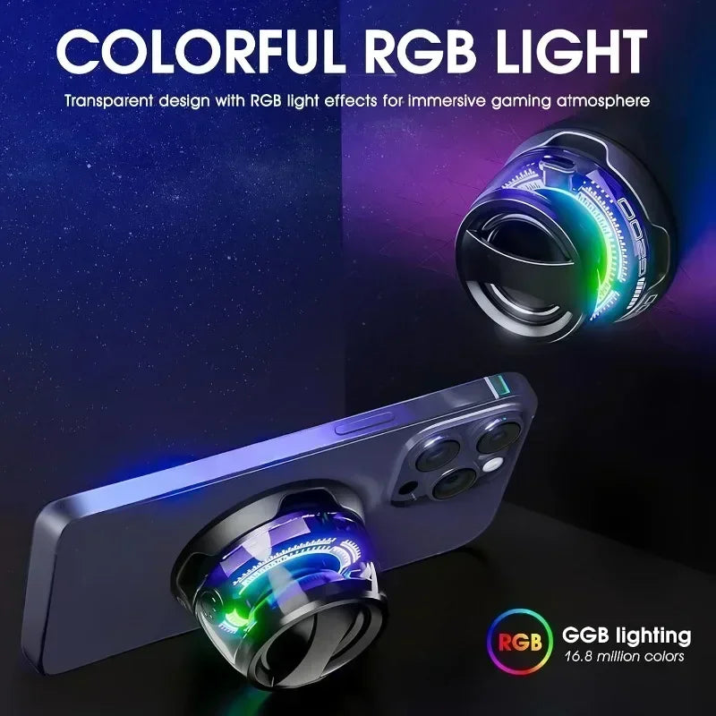 1pc Portable Bluetooth Speaker - Bluetooth 5.3, RGB Ambient Light, Long Battery Life & Magnetic Phone Stand