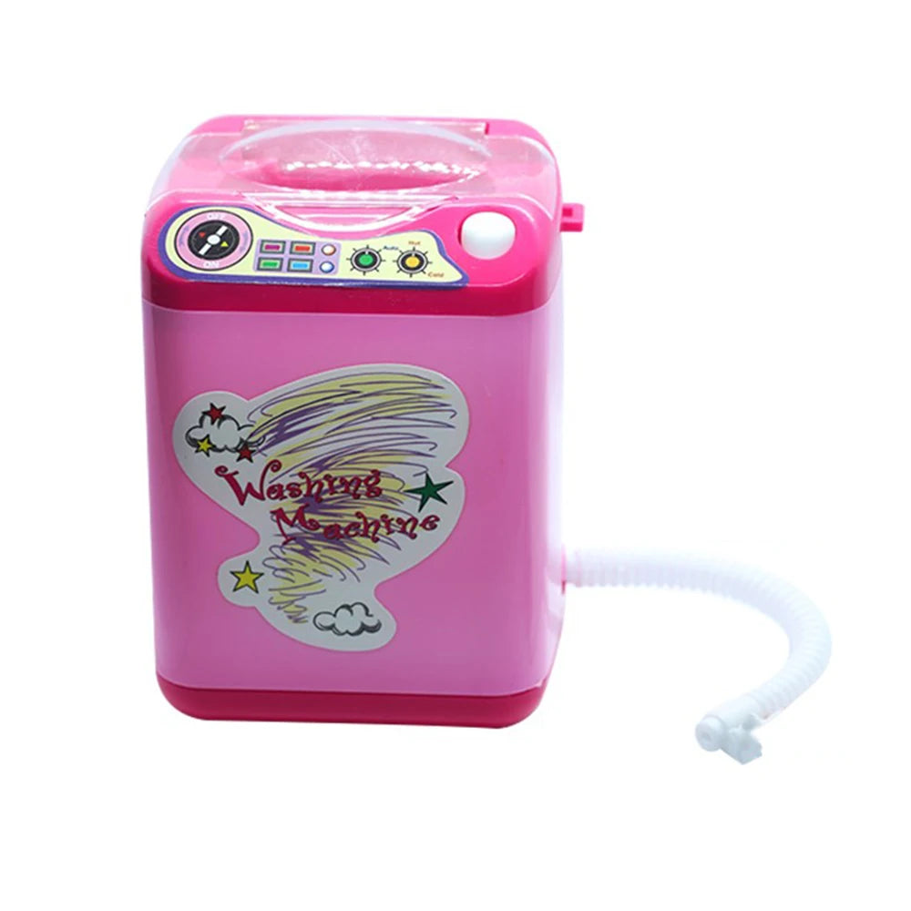 Washing Machine Toy Mini Electric Makeup Brush Cleaner Automatic Cleaning Washing Machine Play Home Toy Coffee Mixer
