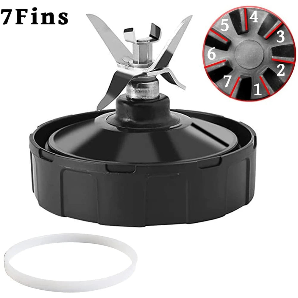 For Ninja Blender Replacement Parts Assembly 7 Fins, Extractor Blade Blender Cup Parts for BL451 BL456