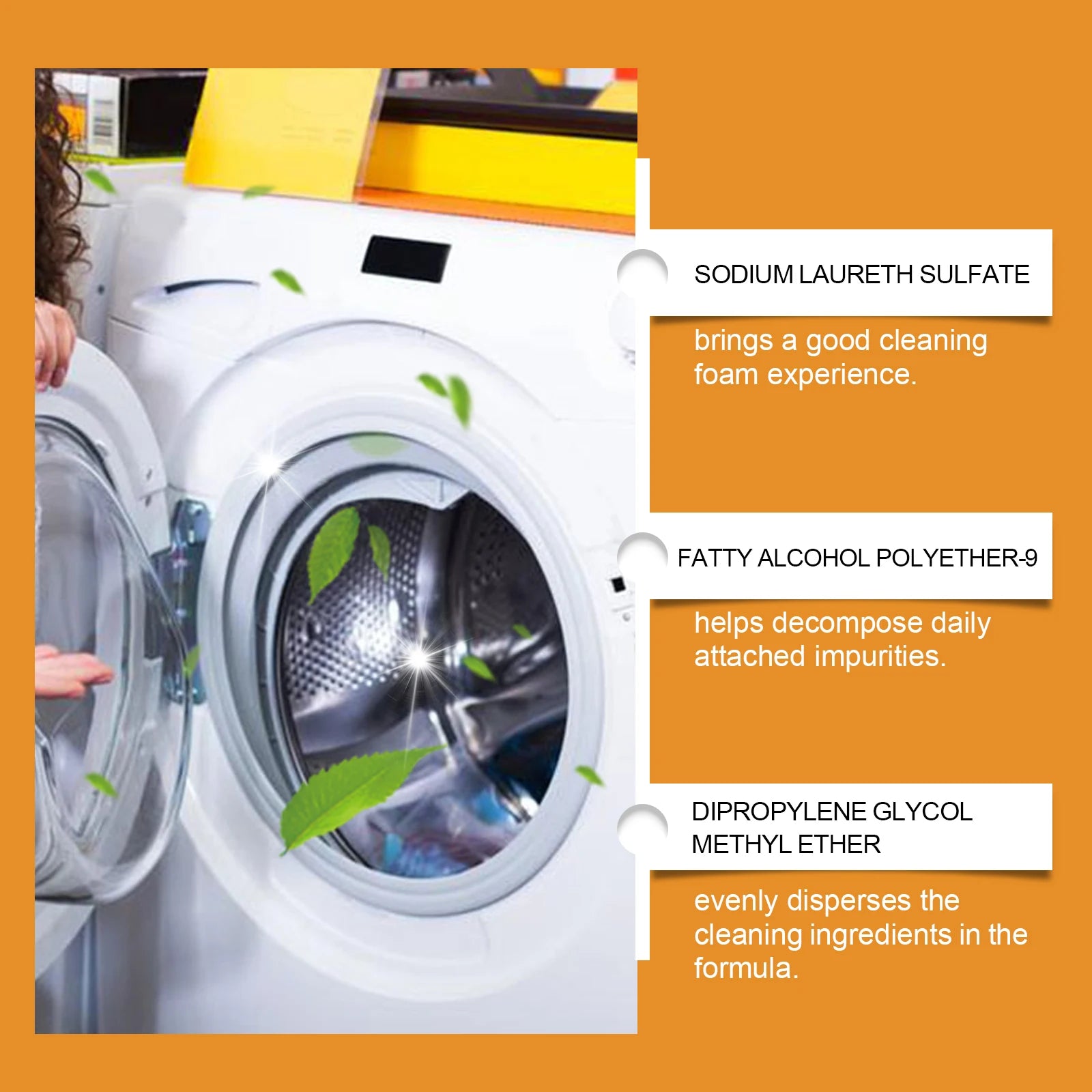 Washing Machine Cleaner Eco-Friendly Deep Cleaning Liquid Washer Cleaner Deodorizer Detergent Washing Machine Cleaning Liquid