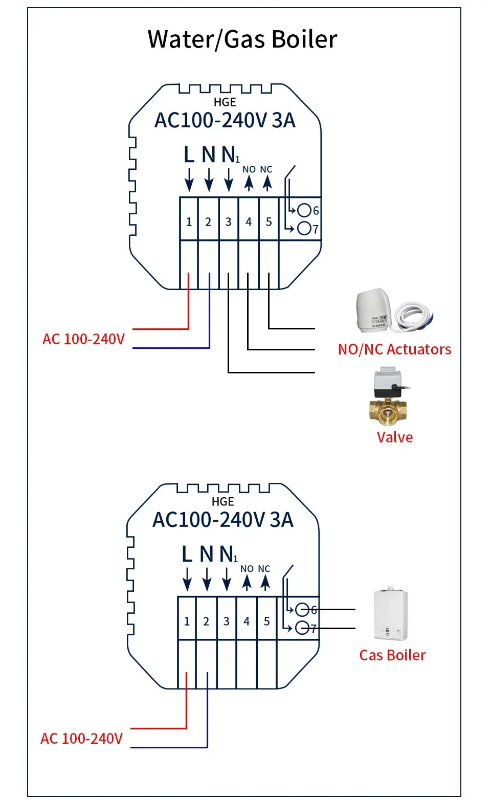 Smart Thermostat Tuya WiFi Floor Heating Electric/Water Gas Boiler Temperature Controller Smart Life Works With Alexa Alice
