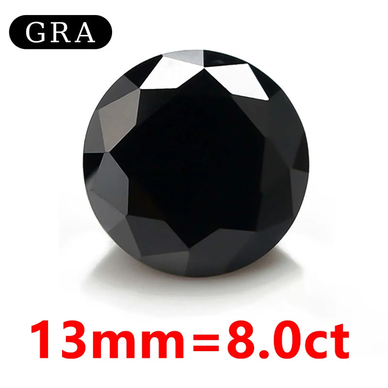 DJMAX Factory Direct Sales Moissanite Loose Stone D Color Moissanita Gemstone Lab Grown Diamond Certified Black Moissanite Stone
